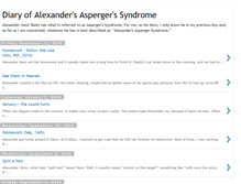 Tablet Screenshot of diaryofalexanderssyndrome.blogspot.com