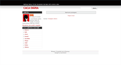 Desktop Screenshot of cacadiaria.blogspot.com