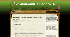 Desktop Screenshot of caminhandoquesesente.blogspot.com