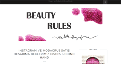 Desktop Screenshot of beautyruless.blogspot.com