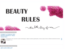 Tablet Screenshot of beautyruless.blogspot.com