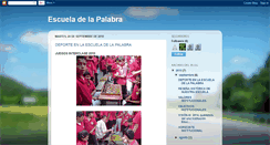 Desktop Screenshot of escueladelapalabra2010.blogspot.com