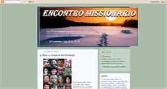 Desktop Screenshot of encontromissionario.blogspot.com