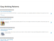 Tablet Screenshot of easyknittingpatterns.blogspot.com
