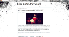 Desktop Screenshot of ericagriffinplaywright.blogspot.com