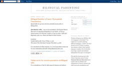 Desktop Screenshot of bilingualparenting.blogspot.com