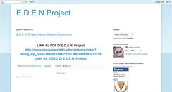 Desktop Screenshot of edenproject.blogspot.com