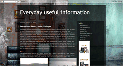 Desktop Screenshot of everydayusefulinformation.blogspot.com