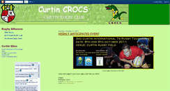 Desktop Screenshot of curtincrocs.blogspot.com