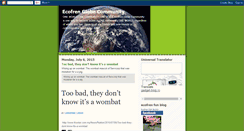 Desktop Screenshot of ecofrenglobecommunity.blogspot.com