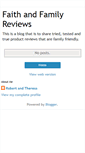 Mobile Screenshot of faithandfamilyreviews.blogspot.com