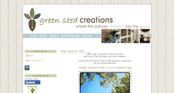 Desktop Screenshot of greenseedcreations.blogspot.com
