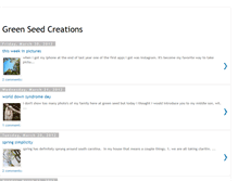 Tablet Screenshot of greenseedcreations.blogspot.com