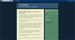 Desktop Screenshot of 247hockey.blogspot.com