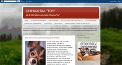 Desktop Screenshot of chihuahuatoy.blogspot.com