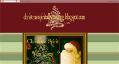 Desktop Screenshot of christmasspiritallyearlong.blogspot.com