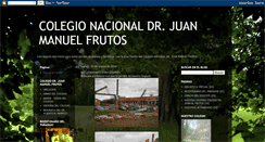 Desktop Screenshot of colegionacionaldrjuanmanuelfrutos.blogspot.com