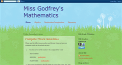 Desktop Screenshot of godfreymath.blogspot.com