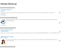 Tablet Screenshot of herbanrenewal.blogspot.com