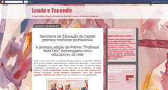 Desktop Screenshot of lendoetecendo.blogspot.com