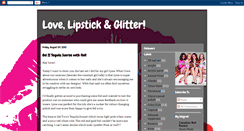 Desktop Screenshot of lovelipstickandglitter.blogspot.com