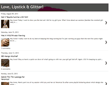 Tablet Screenshot of lovelipstickandglitter.blogspot.com