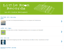 Tablet Screenshot of littleroomrecords.blogspot.com
