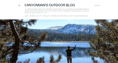 Desktop Screenshot of canyonmanoutdoorblog.blogspot.com