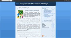 Desktop Screenshot of lenguajeenlaeducaciondelciego.blogspot.com