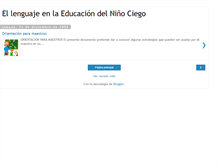 Tablet Screenshot of lenguajeenlaeducaciondelciego.blogspot.com