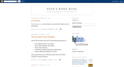 Desktop Screenshot of nicksbookblog.blogspot.com