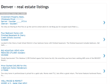 Tablet Screenshot of denver-realestatelistings.blogspot.com