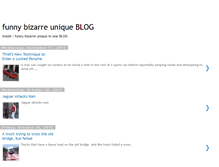 Tablet Screenshot of funny-bizarre-unique.blogspot.com