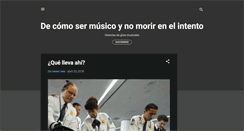 Desktop Screenshot of decomosermusicoynomorirenelintento.blogspot.com