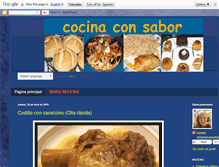 Tablet Screenshot of cocinaconsabor.blogspot.com