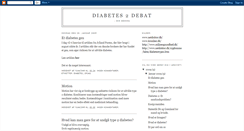 Desktop Screenshot of diabetes2debat.blogspot.com