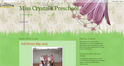 Desktop Screenshot of misscrystalspreschool.blogspot.com