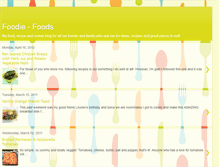 Tablet Screenshot of foodie-foods.blogspot.com