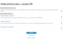 Tablet Screenshot of ordkunst.blogspot.com