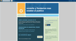 Desktop Screenshot of denunciacontranovartisyfundacionmax.blogspot.com