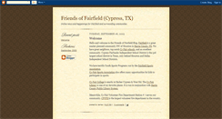 Desktop Screenshot of fairfieldcypresstx.blogspot.com