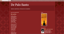Desktop Screenshot of depalosanto.blogspot.com