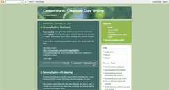 Desktop Screenshot of contentworth.blogspot.com