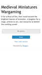 Mobile Screenshot of medievalminiatureswargaming.blogspot.com