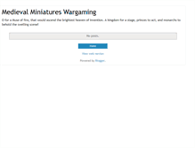 Tablet Screenshot of medievalminiatureswargaming.blogspot.com