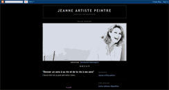 Desktop Screenshot of jeannepeintures.blogspot.com