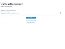Tablet Screenshot of jeannepeintures.blogspot.com