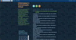 Desktop Screenshot of ciberespacoecomunicacaovirtual.blogspot.com