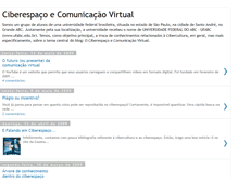 Tablet Screenshot of ciberespacoecomunicacaovirtual.blogspot.com