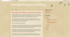 Desktop Screenshot of christianhomeschoolblog.blogspot.com